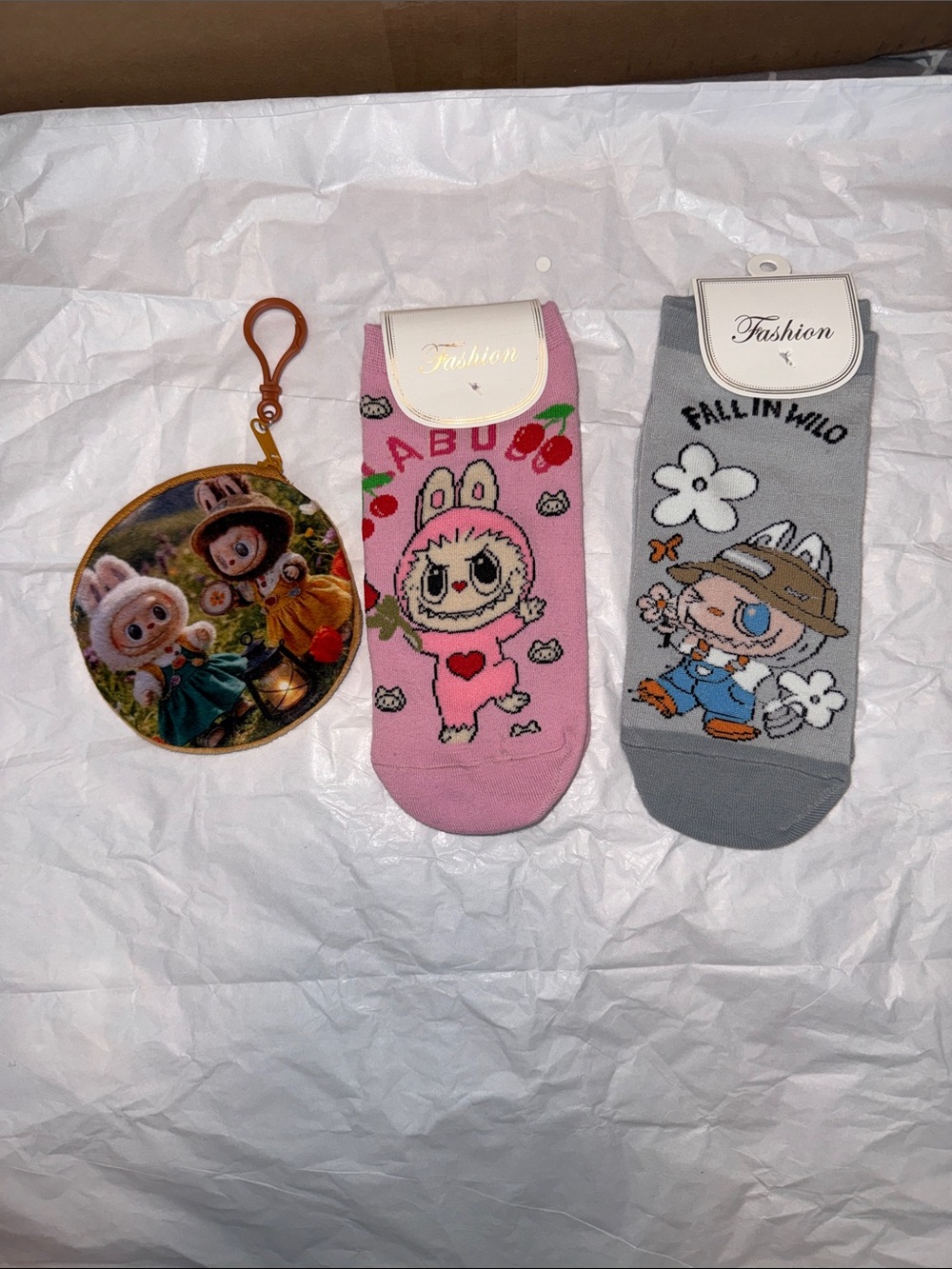 Labubu Sock Bundle w/ Coin Pouch
